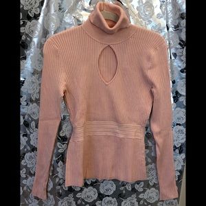 Boston Proper long sleeve keyhole sweater*